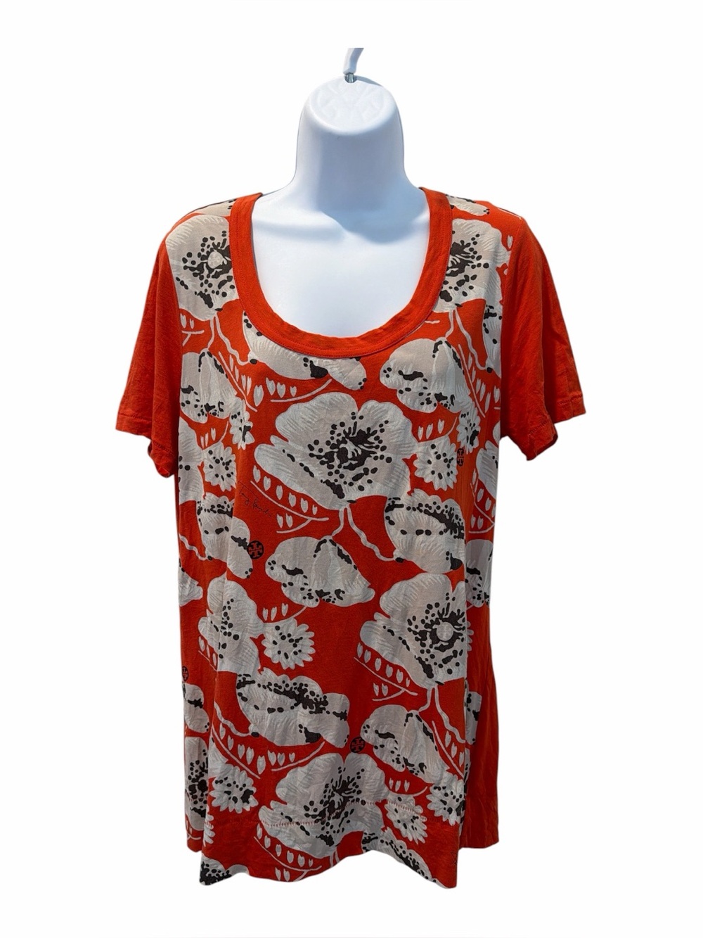 TORY BURCH Floral Poppy Women’s Tee size x large